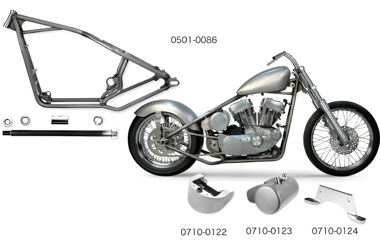 ハーレー XL883N（Harley-Davidson SportSter XL883N Iron）-リジットフレーム